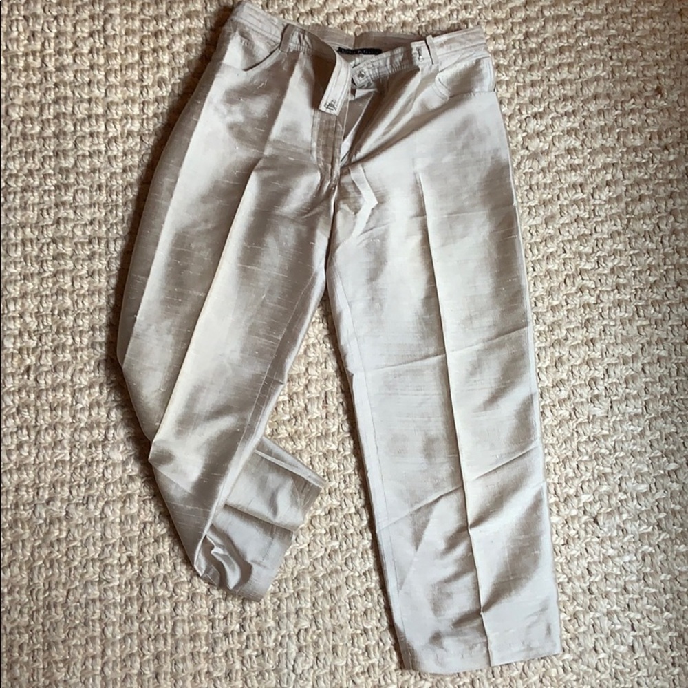 Vintage Pleated Lyndia Prōcanik 100% Silk Trousers